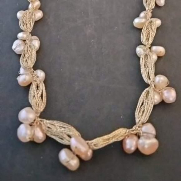 Jewelry Necklace With Scallop Pearls Poshmark